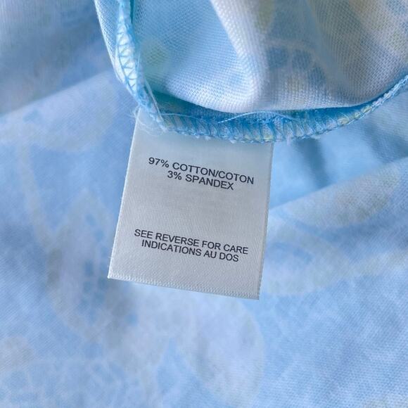 Talbots Petites Mosaic Sea Turtle Print Pencil Skirt Blue Green - Size 8P - Picture 9 of 11